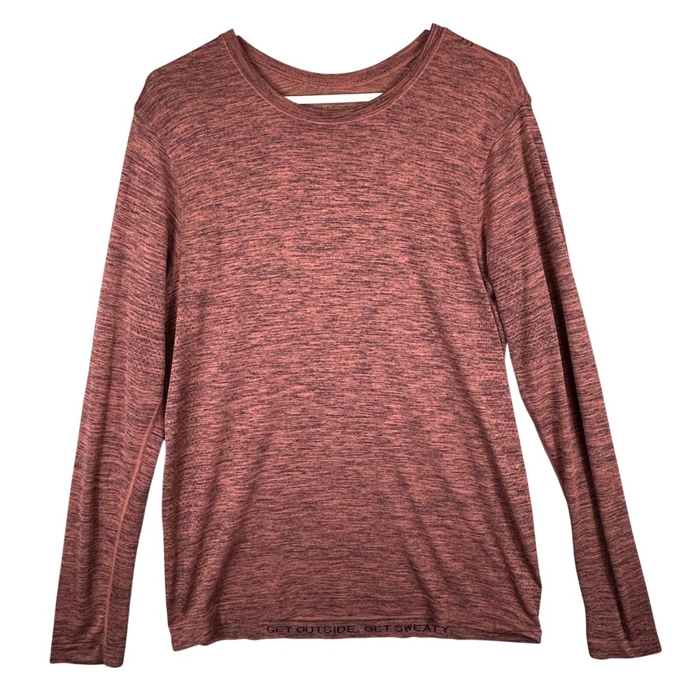 Lululemon Metal Vent Tech Long Sleeve Shirt‎ Mens Medium Heathered Red